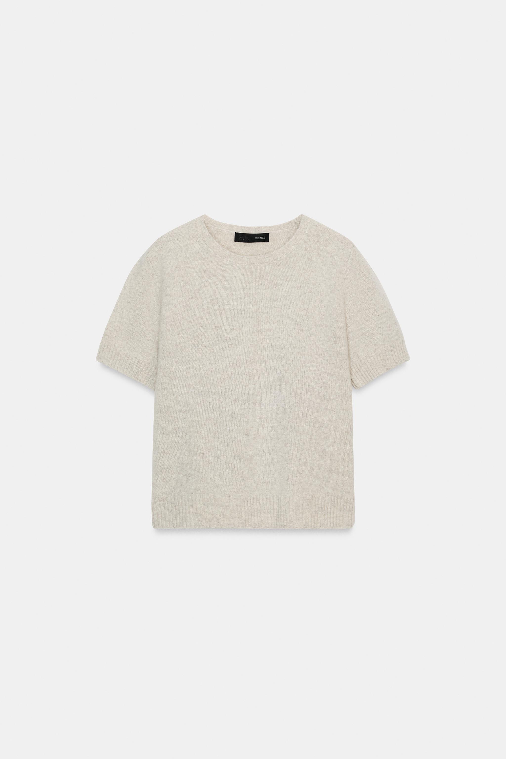 PULL 100% LAINE MANCHES COURTES
